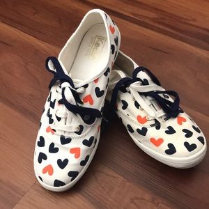 💜LIKE NEW💜 Keds Orange and blue heart sneakers